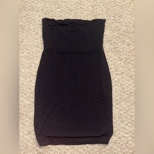 SHEIN Classic Black Strapless Dress